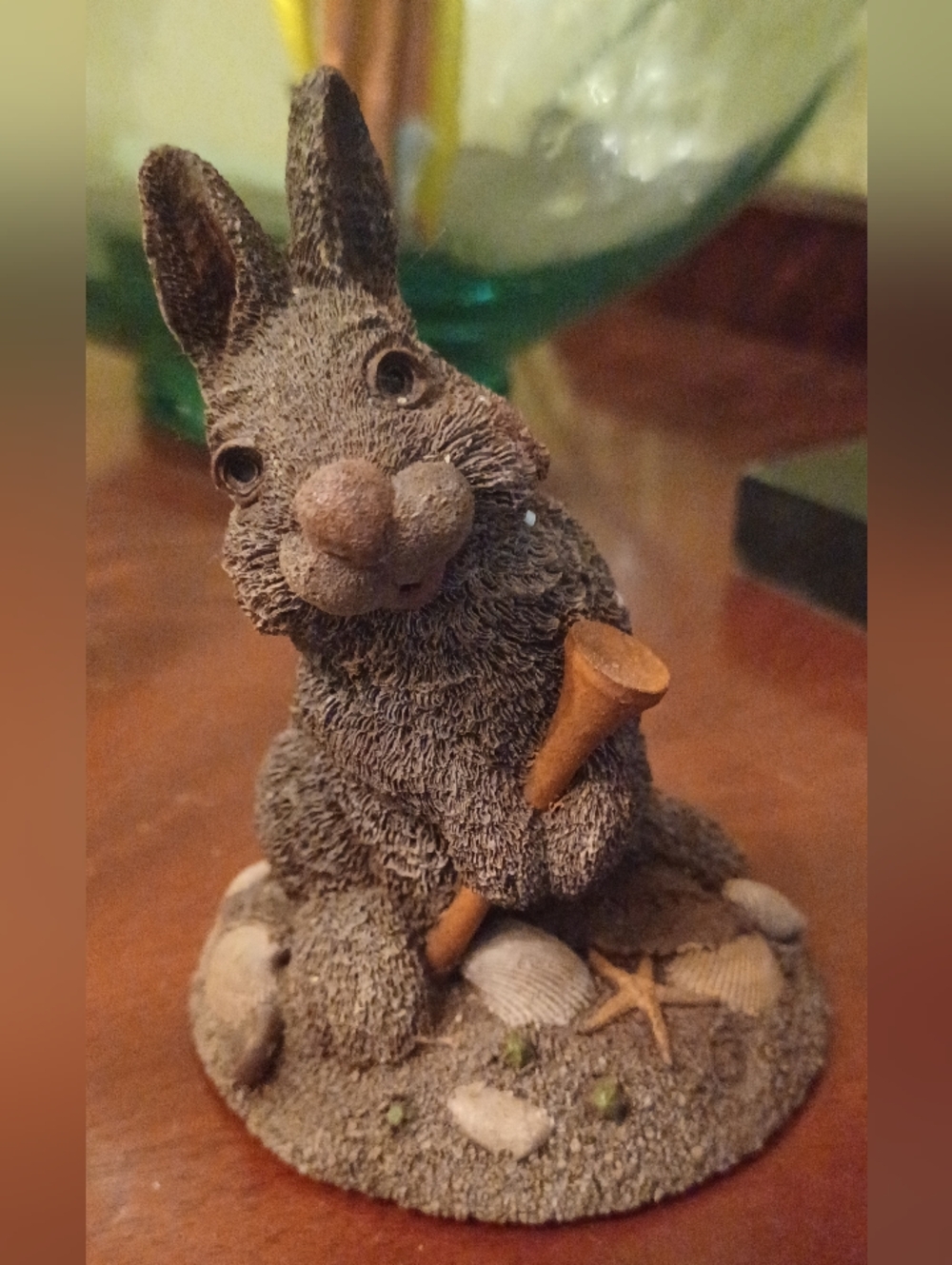 Tim Wolfe Cairn Studio Myrtle Golf Rabbit Bunny Figurine